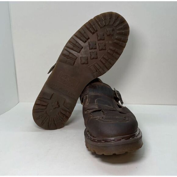 Vintage Y2K Dr.‎ Martens Brogue Buckle Woven Mary Jane Size 11 Men